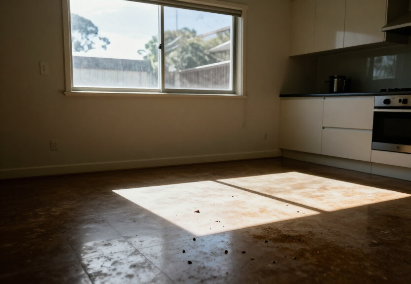 Cockroach infestation in an Arncliffe kitchen before treatment